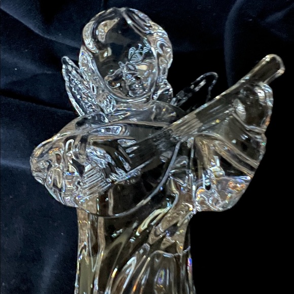 Mikasa Crystal Angel Playing the Mandolin. 8” Tall, Made in Germany - Picture 5 of 8